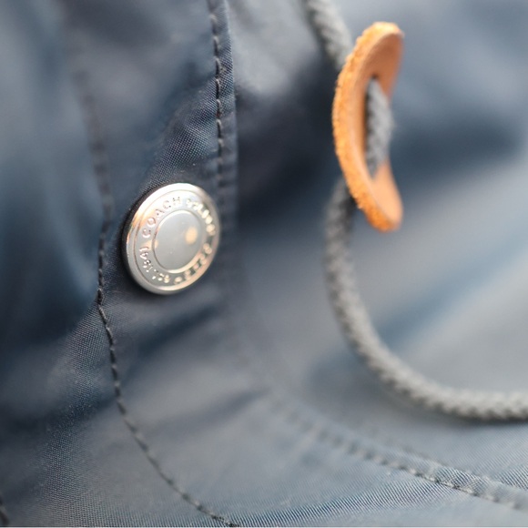 Coach Blue Hooded Jacket - Picture 10 of 11